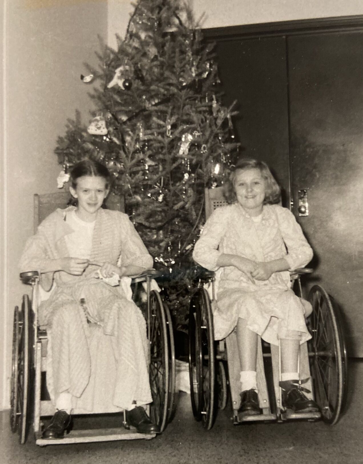 Margie Thomsen, Donna Grubb -- December 1952 (web)